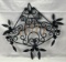Folk Art Wrought Iron Decorative Wall Rack