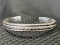 Sterling Silver Braided Rope Bangle