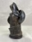 Theo Abstract Ceramic Sculpture, Metallic Bronze Glaze, 20th Century