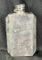 Electroplated Nickel Silver Flask with Monogram