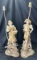 Pair of Figural Porcelain Lamps