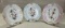 Three Antique Weimar Gilded and Hand-Painted Porcelain Fairy Plates