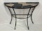 Demi-Lune Wrought Iron Patio Table
