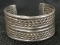 Taxco Sterling Silver Braided Design Bangle Bracelet