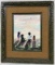 Mid-Century Modern, Flying a Kite, Oil on Board