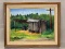 Theo, Country Shack,  Oil on Board