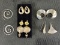 Sterling Silver Modern Earring Grouping