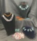 Natural Stone and Glass Bead Assortment Featuring Rose Quartz, Red Jasper, and More