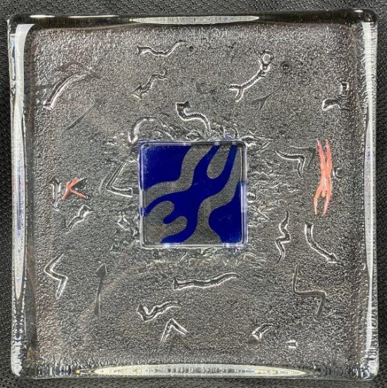 Bertil Vallien for Kosta Boda ‘Swimmers’ Glass Dish