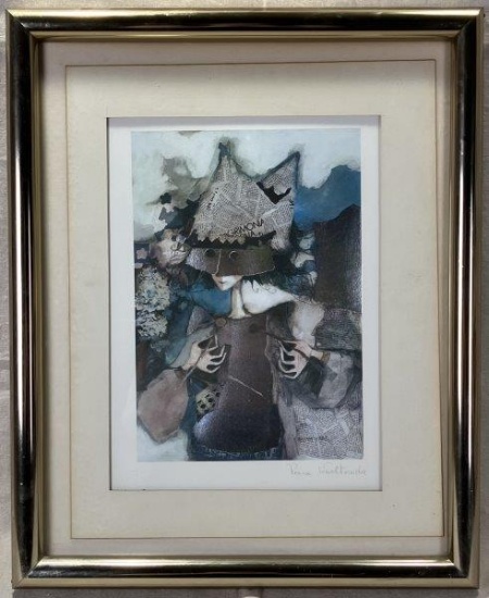 Rosina Wachtmeister Mixed Media Print, Masked Drummer