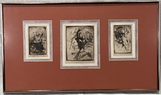 Portrait Etchings (Set of Three)