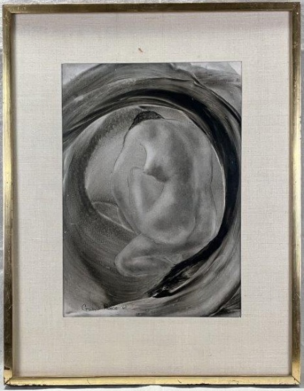 Gwyn Reece, Female Nude, Pencil on Paper