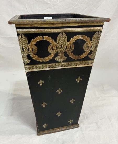 Neoclassical Painted Wood Vase