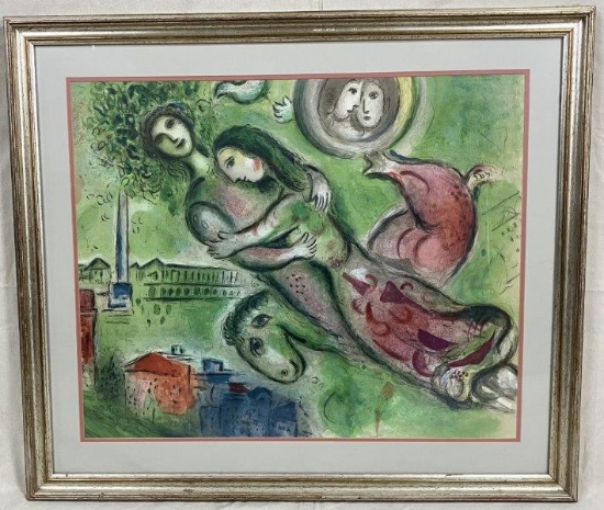 Marc Chagall (1887-1985) Romeo and Juliet Lithograph