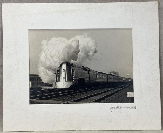 1939 Signed Photograph of Steam Train