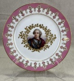 Antique Sèvres Whiteware Portrait Plate, La Bouche Palais Royal