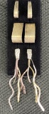 Modernist Mixed Metal Earring Grouping Including Sterling Silver