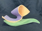 Theo Abstract Ceramic Sculpture, Handbuilt by Theo Designs, 20th Century