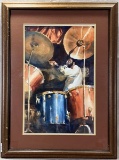 Delonge, Jazz Drummer, Watercolor