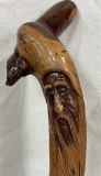 Carved Folk Art Cane