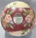 Hand-Painted Rose Lamp Shade