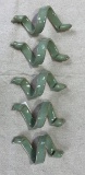 Set of Five Stoneware Napkin Rings