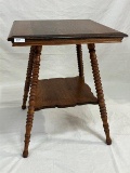 Victorian Two-Tier Oak Table