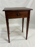 Walnut One-Drawer Stand