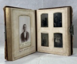 Antique Family Photograph Album with Tintypes