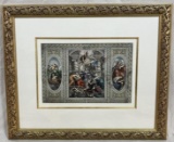 Allegorical Colored Engraving of St. James