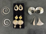 Sterling Silver Modern Earring Grouping