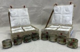 Set of 8 Chinese Plique-à-Jour Cloisonné Napkin Rings