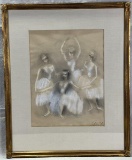 Georgia Carroll, Ballerinas, Charcoal on Paper