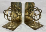 Brass Armillary Sphere Bookends