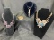 Costume Jewelry Assortment Featuring Necklaces and a Bracelet