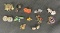 Vintage Earring Assortment Featuring Cloisonne and Italian Art Glass