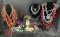 Vibrantly Colored Beaded Mixed Jewelry Selection
