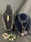 Necklace and Bracelet Assortment Featuring Carved Bone