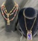 Three Vintage Necklaces Including Estee Lauder Perfume Locket