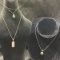 Sterling Silver Necklace Grouping Featuring Abalone and Turquoise