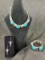 Southwestern Jewelry Assortment Featuring Leather and Turquoise Tones