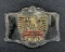 Gold Wing Mixed Metal Eagle Motif Belt Buckle