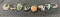 Group of Eight Sterling Silver Rings Collection