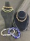 Cloisonne Bead Grouping with Gold Detailing