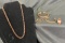 Copper-tone Jewelry Assortment Featuring Vintage Enamel Brass Ring