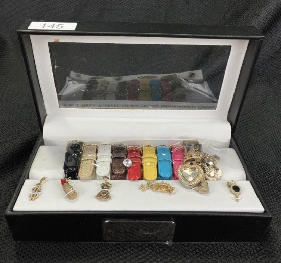 Kessaris Quartz Watch and Watch Wardrobe Set with Interchangeable Charms