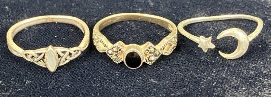 Sterling Silver Ring Grouping