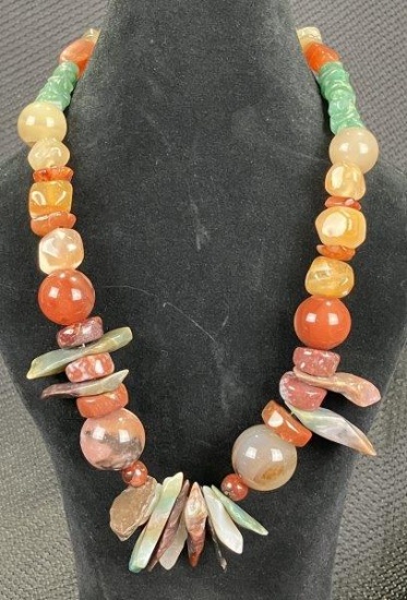 Assorted Natural Stone Necklace