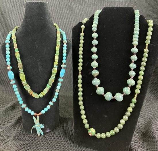 Group of Four Stone Necklace