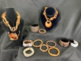 Jewelry Assortment Featuring Natural Woods and Earthtones